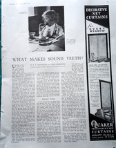 What Makes Sound Teeth? Magazine Print Article 1929 - £3.93 GBP