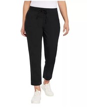 New Gap Women&#39;s Twill Pull On Pants Black Size XL - $39.59