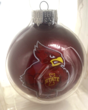 Vintage Iowa State Cyclones Christmas Ornament Glass Ball Cy Bird NEW Fa... - $439.72 MXN
