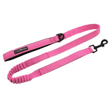 Soft Pull Candy Pink 4 ft Traffic Dog Leash with 6 In Stretch and Grip H... - $379.94 MXN