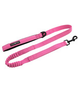 Soft Pull Candy Pink 4 ft Traffic Dog Leash with 6 In Stretch and Grip H... - €17,15 EUR