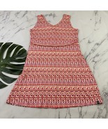 Title Nine Womens Breeze Dress Size XL Orange Pink Geometric Print Fit F... - $553.40 MXN