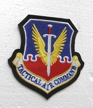 Usaf Us Air Force Tactical Air Command Pleather Trim Embroidered Patch 4 X 4 &quot; - $6.74