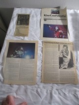 Vintage Kiss Band Lot of Memorabilia Magazine Cutouts Article Rock N Roll 1970s - £17.33 GBP