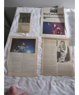 Vintage Kiss Band Lot of Memorabilia Magazine Cutouts Article Rock N Rol... - $413.77 MXN