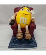 Vintage 9&quot; x 7&quot; M&amp;Ms World Yellow Lazy Boy Recliner Candy Dispenser - $205.82 MXN