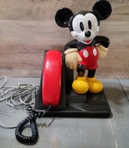 Vintage Disney Mickey Mouse Corded Land Line Touch Tone Telephone 1996 S... - £47.42 GBP