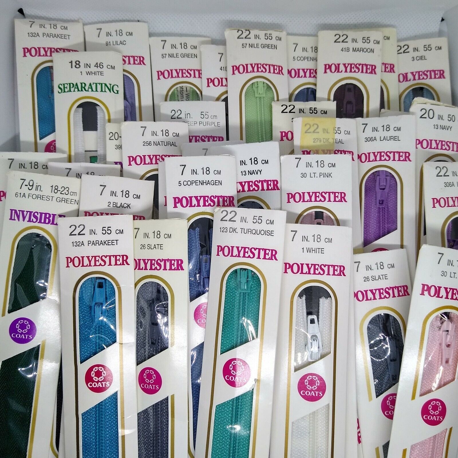 Coats Polyester All Purpose Multi-colors and Sizes - $1.75+