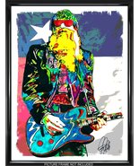 Billy Gibbons ZZ Top Guitar Blues Rock Music Poster Print Wall Art 18x24 - £21.10 GBP