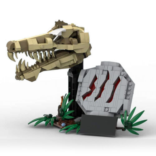 Tyrannosaurus Rex Skull Model Building Blocks Dinosaur Fossils MOC Brick... - $49.49
