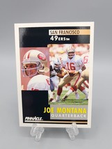 Joe Montana 1991 Pinnacle #66 Football Trading Card - £0.90 GBP