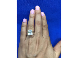 925 STERLING SILVER WHITE CZ RING SIZE 6.5 - $25.02