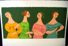 Flavio Cabral &quot;Sisters&quot; Hand Signed &amp; # serigraph - £197.84 GBP