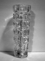 Cristal D&#39;Arques Clear 8.5 Vase Square Box Geometric Cut France 24% Lead... - £15.68 GBP