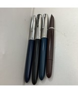 Lot Of 4 Parker Fountain Pens One Missing Cap Read Description For Parts... - $163.30