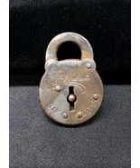 Early 1900s Small &quot;EAGLE SIX LEVERS&quot; STEEL PADLOCK LOCK No Key - $260.99 MXN