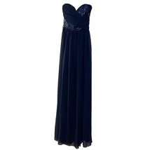 Chi Chi London Navy Blue Evening Gown Sequin Top Womens Sz 2 NEW Prom Fo... - £38.80 GBP