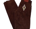 Donald Pliner Soft Suede Southwest Embroidered Pants Aztec sz 28 Made in... - $69.25