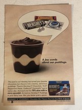 1992 Hershey Kisses Chocolate Pudding Vintage Print Ad  pa31 - £6.23 GBP