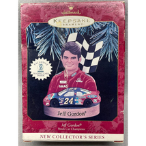 VTG Hallmark Keepsake Ornament Jeff Gordon 1997 JG Motorsports 1st in Se... - $9.89