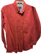 CHAPS Ralph Lauren Men’s 16 32/33 Red Long Sleeve Button Down Cotton Shirt - £9.37 GBP