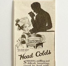 1922 Mentholatum Cold Rub Buffalo NY Advertisement Medical Ephemera Medi... - £11.36 GBP