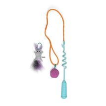 Cat-apult Spring Cat Teaser Wand with 2 Toys to Launch - $15.83