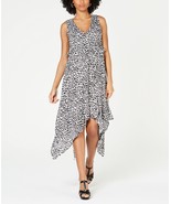 Size S, Thalia Sodi Womens Handkerchief-Hem Dress Blk/White Animal Print... - £4.72 GBP