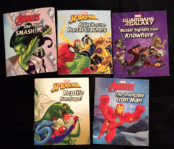 Marvel mini books paperback Spiderman ,Avengers ,&amp; Guardians of the Galaxy - £5.11 GBP