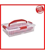 Elegant Stackable Cake Carrier with Strong Handle for Safe Dessert Trans... - $57.41