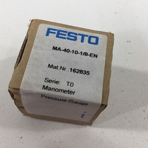 Festo MA-40-10-1/8-EN Pressure Gauge 10PSI 1/8&quot; NPT - £22.69 GBP