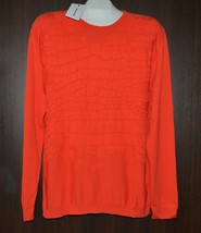 Mauro Grifoni Orange Men&#39;s Italy Cotton Long Sleeve Sweater Size US46 EU... - $139.01