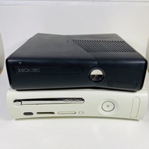 Microsoft Xbox 360 &amp; Slim Console Lot Tested For Parts/Repair Black White Read - £17.62 GBP