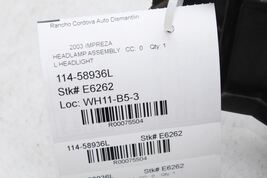 Left Driver Side Headlight Fits 02-03 IMPREZA 75504 image 12