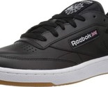 Reebok Men Club C 85 Tennis Shoe Black/White Gum AR0458 - £47.57 GBP