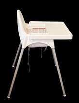 IKEA Antilop High Chair w/ Tray White Baby Toddler Feeding Chair image 4