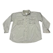 Sports Afield Vented Long Sleeve Khaki Fishing Shirt XL Sport Tan Beige ... - £17.12 GBP