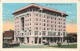 Pensacola Florida~San Carlos HOTEL~1920s Postcard - £8.87 GBP