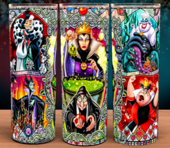 Princess Villains Stained Glass Tumbler - £14.92 GBP