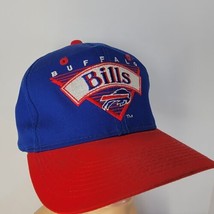 VTG Buffalo Bills Youngan Headwear Triangle Snapback Blue Red Hat NFL Football - £37.30 GBP