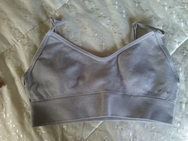 BO+TEE pull on bra bralette small uk8-10  euro 36-38  usa 4-6  dress size grey - $8.52