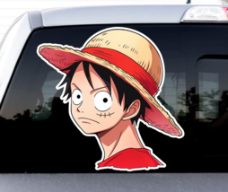 One Piece Anime Power Pirate Luffy Straw Hat -Sticker Decal Truck Car Wall Phone - £3.18 GBP+