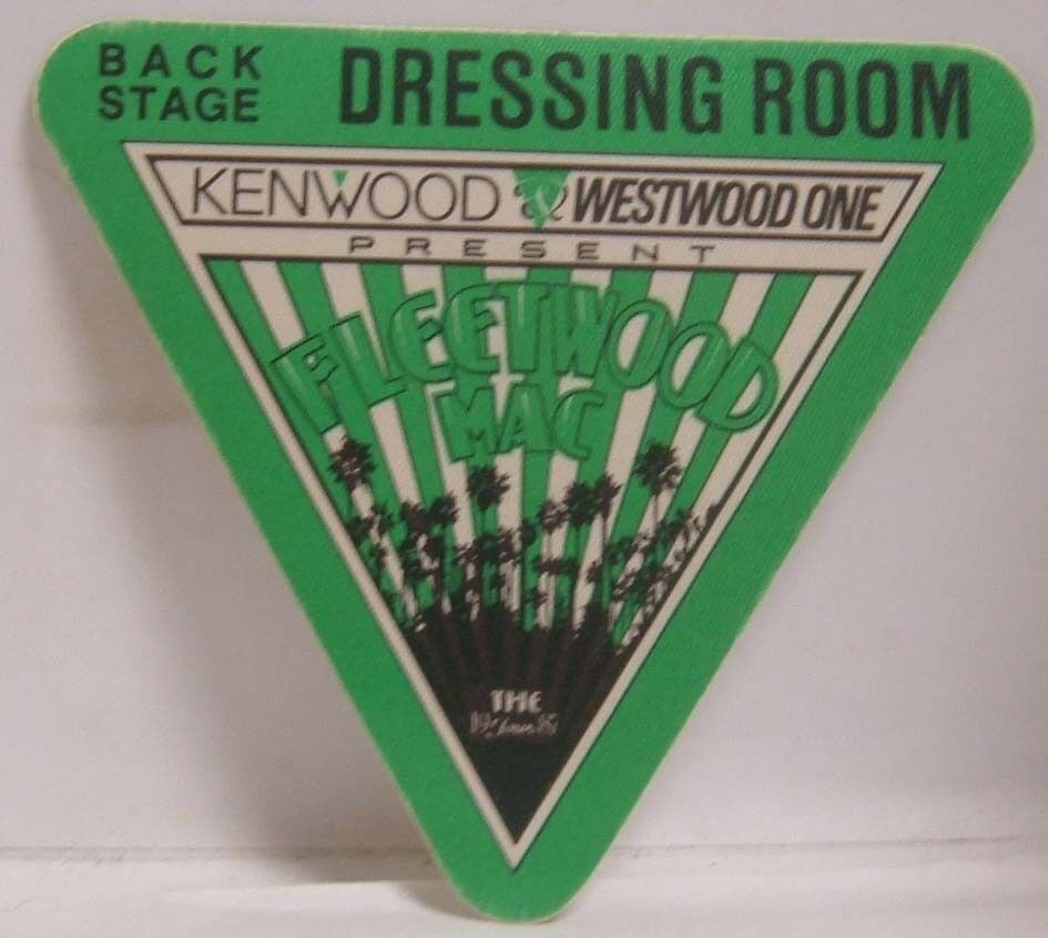 FLEETWOOD MAC / STEVIE NICKS - VINTAGE ORIGINAL TOUR CLOTH BACKSTAGE PASS - $10.00