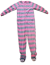 Women&#39;s Monkey Pink Footed Pajamas Drop Seat Cute One Piece PJ XL NEW W TAGS - £28.48 GBP