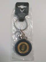 U.S. Air Force USAF Round Circle Lobster Clasp Claw Keychain 1.25&quot; NEW - £5.56 GBP