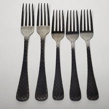 Set of 5 Farberware Stainless Steel Forks 2 8&quot; Dinner 3 7&quot; Salad Forks F... - $18.95