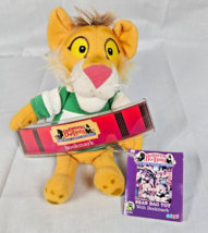 Vintage Between the Lions Bookmark &amp; Bean Bag Toy with Tag SOME WEAR - £15.85 GBP