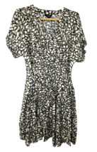 Simply Vera Vera Wang Mini Dress Women&#39;s SIze XXL Gray V-Neck Pleated Belted - £22.70 GBP