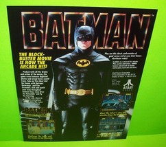 Batman Arcade FLYER Atari 1990 Original NOS Video Game Artwork Sheet Super Hero - £18.07 GBP