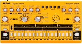 Analog Drum Machine In Yellow By Behringer, Model Rd-6-Am. - £159.62 GBP